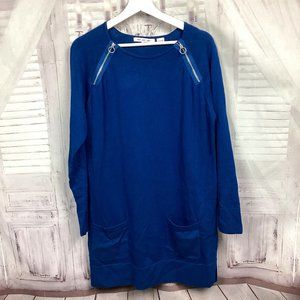 Eight Eight Eight Blue Long Sleeve Top